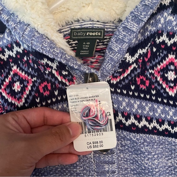 Roots Baby Knit Hoodie Sweater - Picture 6 of 8